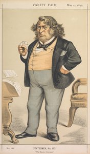 Vanity Fair: Statesman, nr 113 The Massive Grievance, 1872. av Thomas Nast