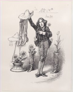 Wilde on Us. Något att leva upp till i Amerika, 10 juni 1882, 10 juni 1882. av Thomas Nast