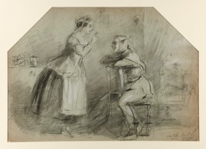 女と道化師 (?) スウェーデン語 av Thomas Nast