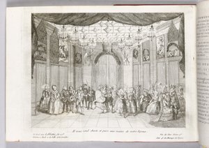 "Han gör dig kysk och ren i händerna på din make", illustration från "Figaros äktenskap" av Pierre Augustin Caron de Beaumarchais, 1784