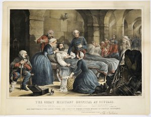 The Great Military Hospital i Scutari, tryckt av Stannard und Dixon, 24 februari 1855