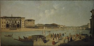 Arno i Florens (olja på duk)