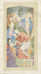 Biddulph (nya) kyrka - akvarellmålning, nd [?1837] (målning) av Thomas Peploe Wood