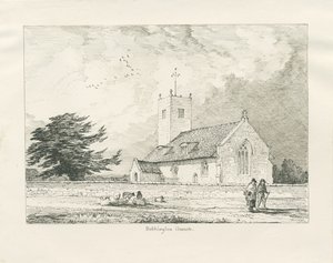 Bobbington Church: pennteckning, 1837 av Thomas Peploe Wood