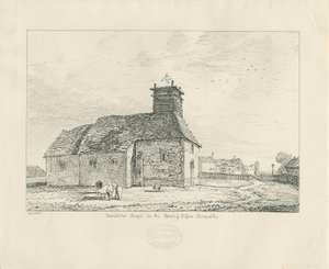 Harlaston Chapel: pennteckning av Thomas Peploe Wood