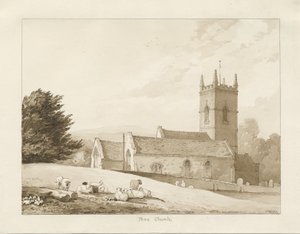 Penn Church: sepiateckning