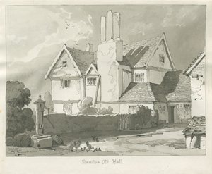 Standon Hall: sepiateckning av Thomas Peploe Wood