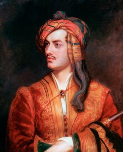 Byron av Rochdale i albansk klänning, 1813