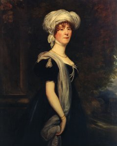 Porträtt av Frances, hustru till Hugh, 2:a hertigen av Northumberland (olja på duk) av Thomas Phillips
