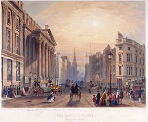 Mansion House exteriör, London, 1851