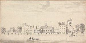 Lambeth Palace från Across the River av Thomas Priest