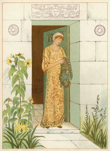 Danae (färg litho)