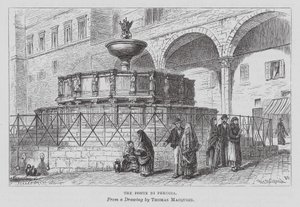 Fonte Di Perugia (gravyr) av Thomas Robert Macquoid