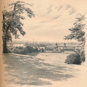 "Greenwich Palace från Observatory Hill", 1902