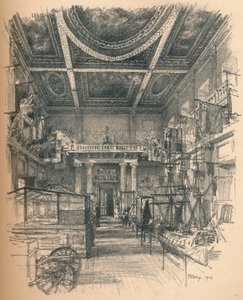 Interiör av bankettsalen, Whitehall Palace, 1902