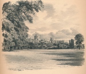 Windsor Castle från Home Park, 1902 av Thomas Robert Way
