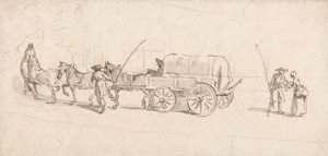 Figurer med vagn och hästar av Thomas Ross
