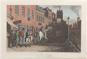 The Post Office, från Poetical Sketches of Scarborough, 1813., 1813. Skapare: Thomas Rowlandson, Joseph Constantine Stadler, J. Bluck.