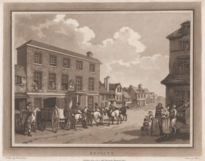 Reigate An Excursion to Brighthelmstone, 1 juni 1790., 1 juni 1790. Skapare: Thomas Rowlandson, Samuel Alken.