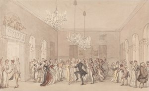 En bal i Scarborough av Thomas Rowlandson