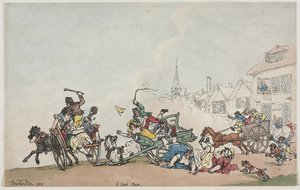 Ett vagnslopp av Thomas Rowlandson