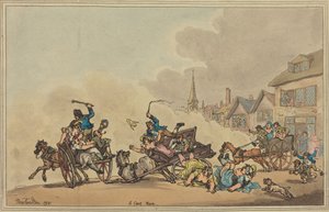 Ett vagnslopp av Thomas Rowlandson