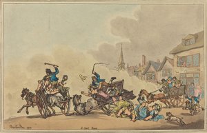 A Cart Race, 1788. av Thomas Rowlandson