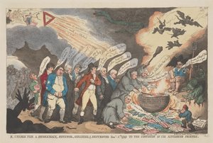 ”En förtrollning för demokratin” – granskad, analyserad och förkrossad den 11 januari 1799, till förvirring för dess anhängare av Thomas Rowlandson