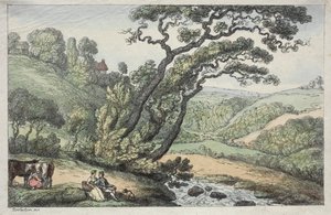 En Cornish View av Thomas Rowlandson
