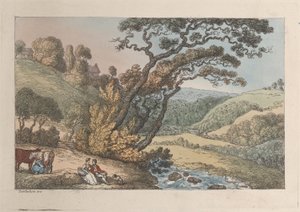 En vy från Cornwall av Thomas Rowlandson
