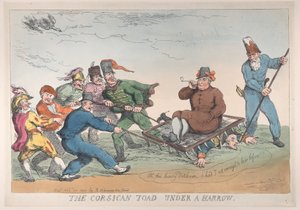 En korsikansk padda under en harv, 27 november 1813., 27 november 1813. av Thomas Rowlandson