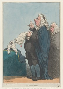 En rådman [sic], 1 januari 1801., 1 januari 1801. av Thomas Rowlandson