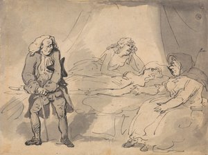 En dödsbäddsscen av Thomas Rowlandson