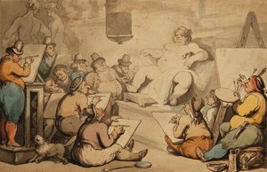 En holländsk akademi, av Thomas Rowlandson