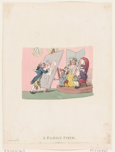 A Family Piece, publicerad 1803 senare återutgivning., publicerad 1803 senare återutgivning. av Thomas Rowlandson