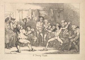 En fäktningsmatch av Thomas Rowlandson