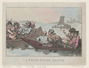 En sötvattenhälsning, 1799., 1799. av Thomas Rowlandson