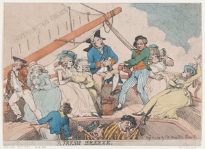 En frisk bris, 4 augusti 1789, 4 augusti 1789. av Thomas Rowlandson