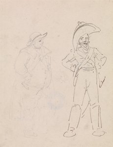 En gendarm och en annan man av Thomas Rowlandson