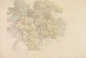 En grupp träd av Thomas Rowlandson