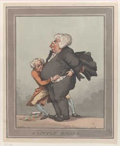 A Little Bigger, 18 maj 1791, 18 maj 1791. av Thomas Rowlandson
