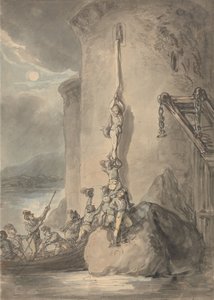 Ett militärt äventyr av Thomas Rowlandson
