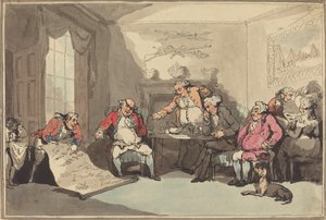 Ett milismöte, troligen 1799. av Thomas Rowlandson
