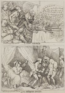 En ny talare – Bröllopsnatten av Thomas Rowlandson