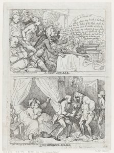 En ny talare och bröllopsnatten, 7 februari 1789, 7 februari 1789. av Thomas Rowlandson