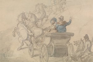 En Phaeton och sex av Thomas Rowlandson