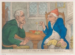 A Picture of Misery, 10 april 1811., 10 april 1811. av Thomas Rowlandson