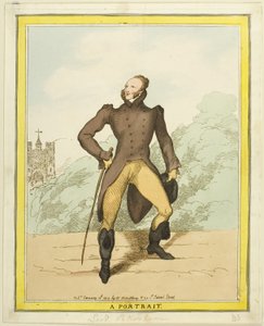 Ett porträtt: Lord Petersham av Thomas Rowlandson