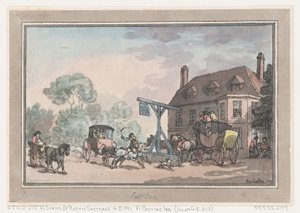 A Posting Inn av Thomas Rowlandson