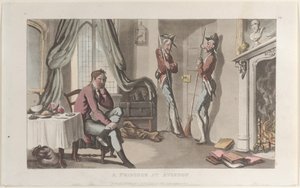 A Prisoner at Avignon, från Journal of Sentimental Travels in the Southern Provinces of F..., 1820. av Thomas Rowlandson